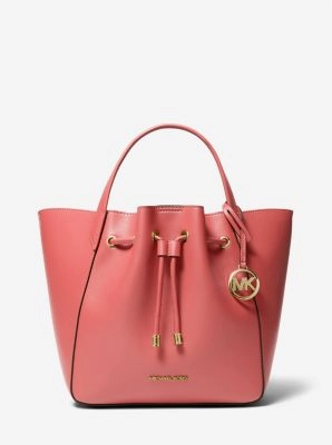 Phoebe Large Faux Leather Bucket Bag