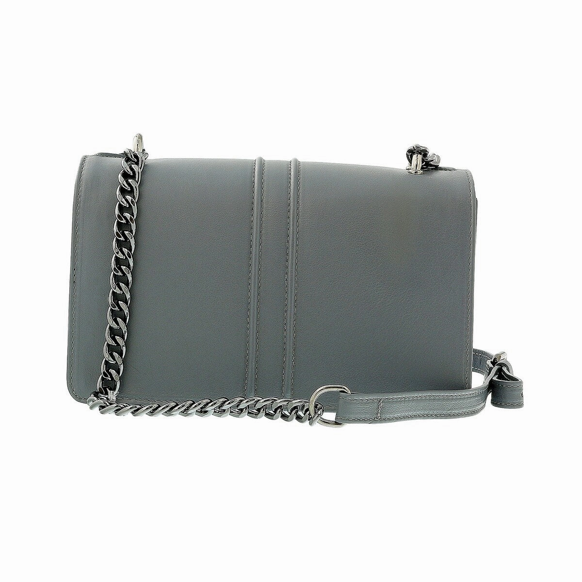 Pierre Cardin Grey Leather Large Structured Shoulder Bag for womens