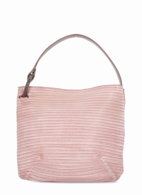 Pink Leather Shoulder Bag