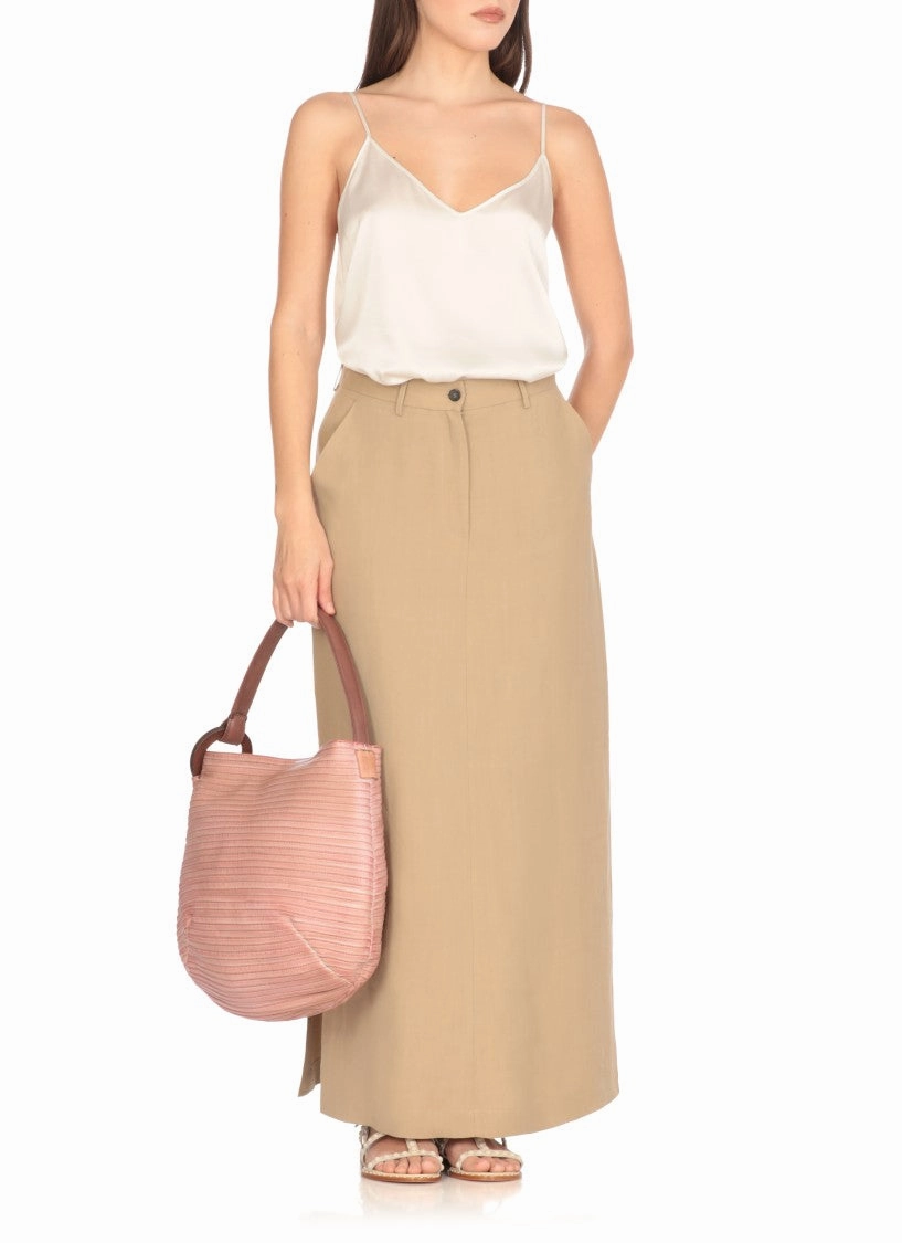 Pink Leather Shoulder Bag