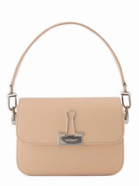 Plain Binder S Crossbody  - Peach/Orange - Leather