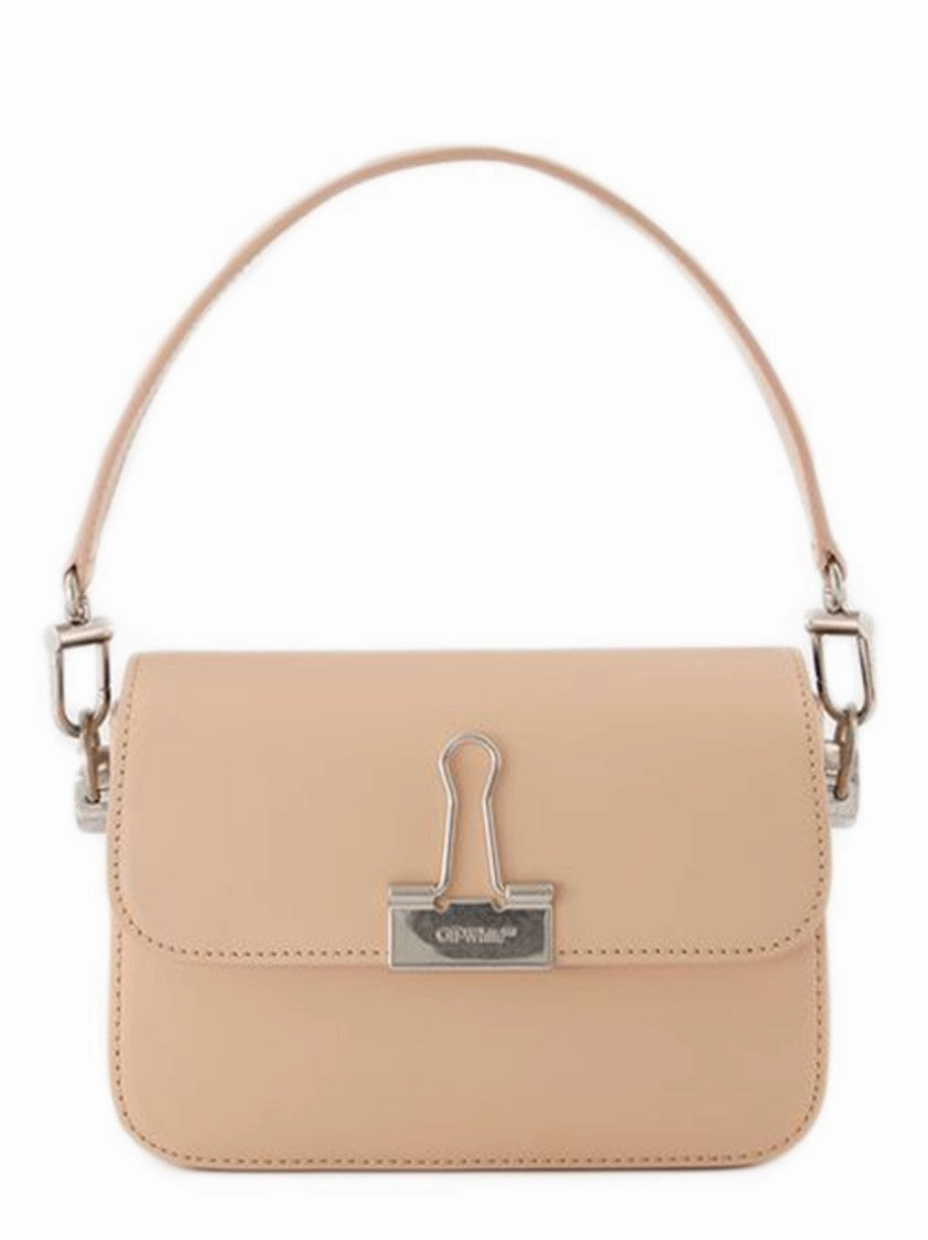 Plain Binder S Crossbody  - Peach/Orange - Leather