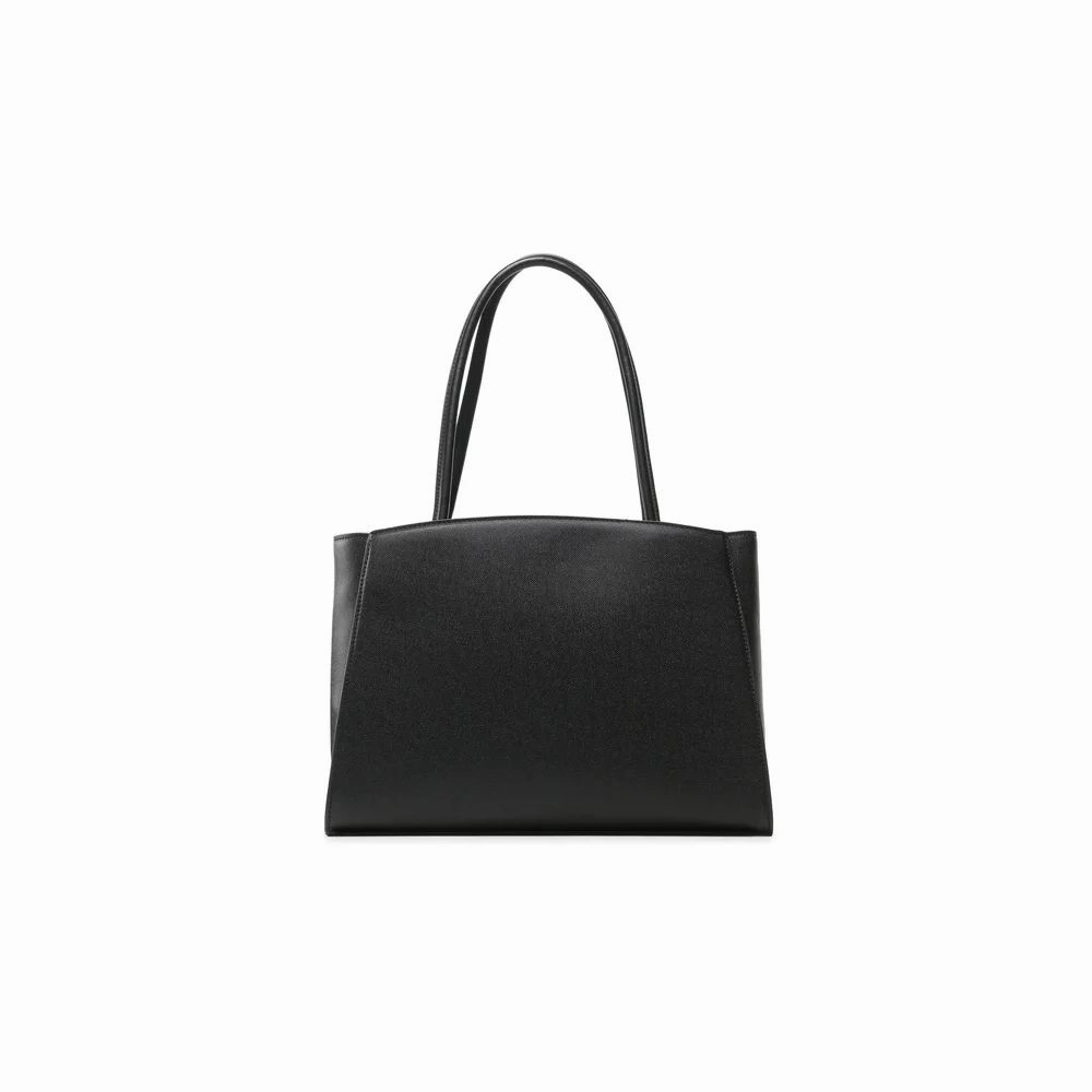 Plein Sport Chic Ebony Tote with Silver Logo Accent