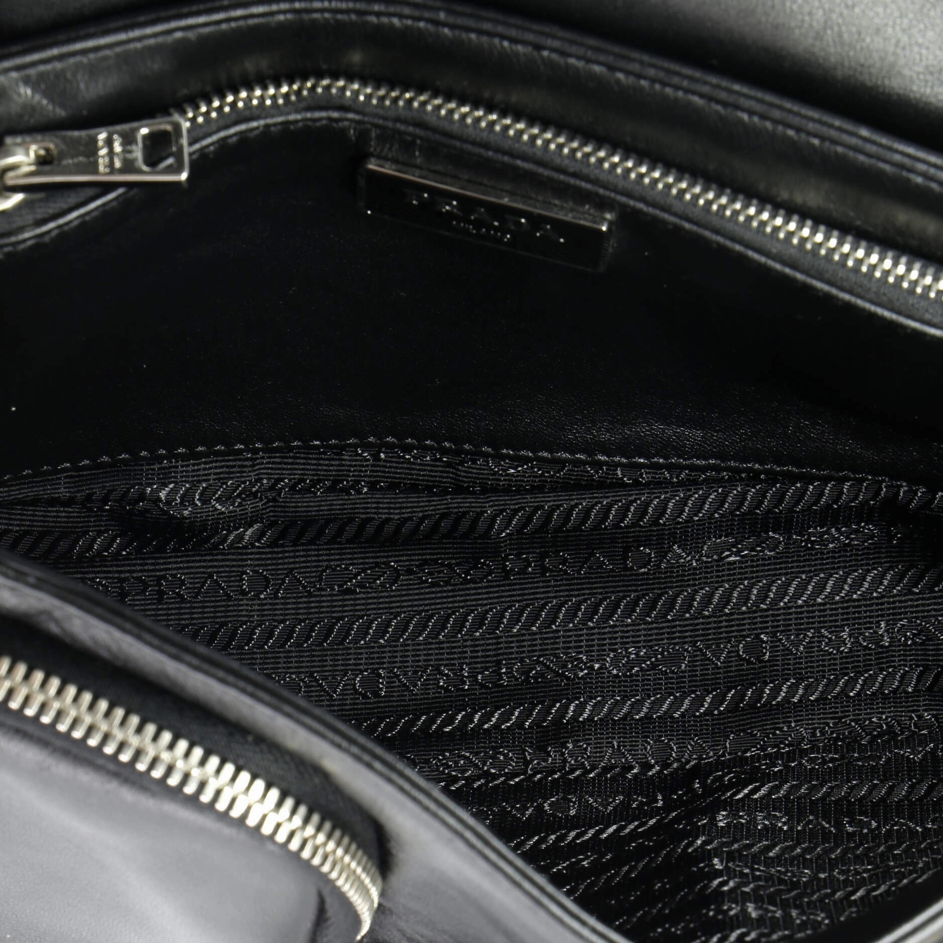 Pocket Flap Shoulder Bag Leather