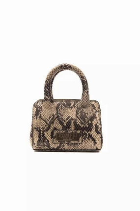 Pompei Donatella Chic Python Print Leather Mini Women's Tote