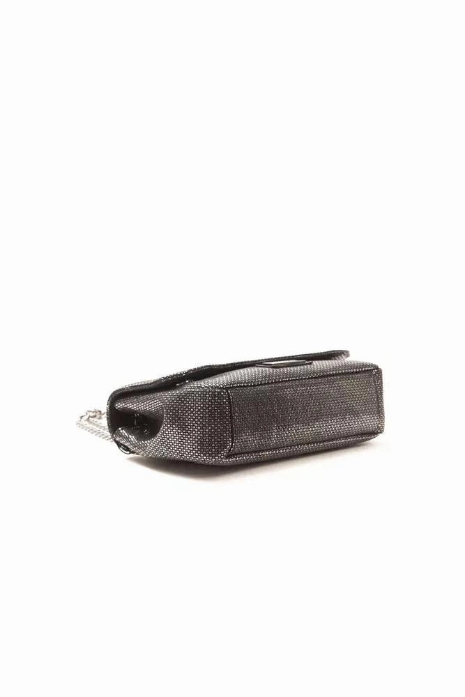 Pompei Donatella Gray Leather Women Crossbody Bag