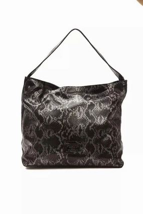 Pompei Donatella Gray Leather Women Shoulder Bag