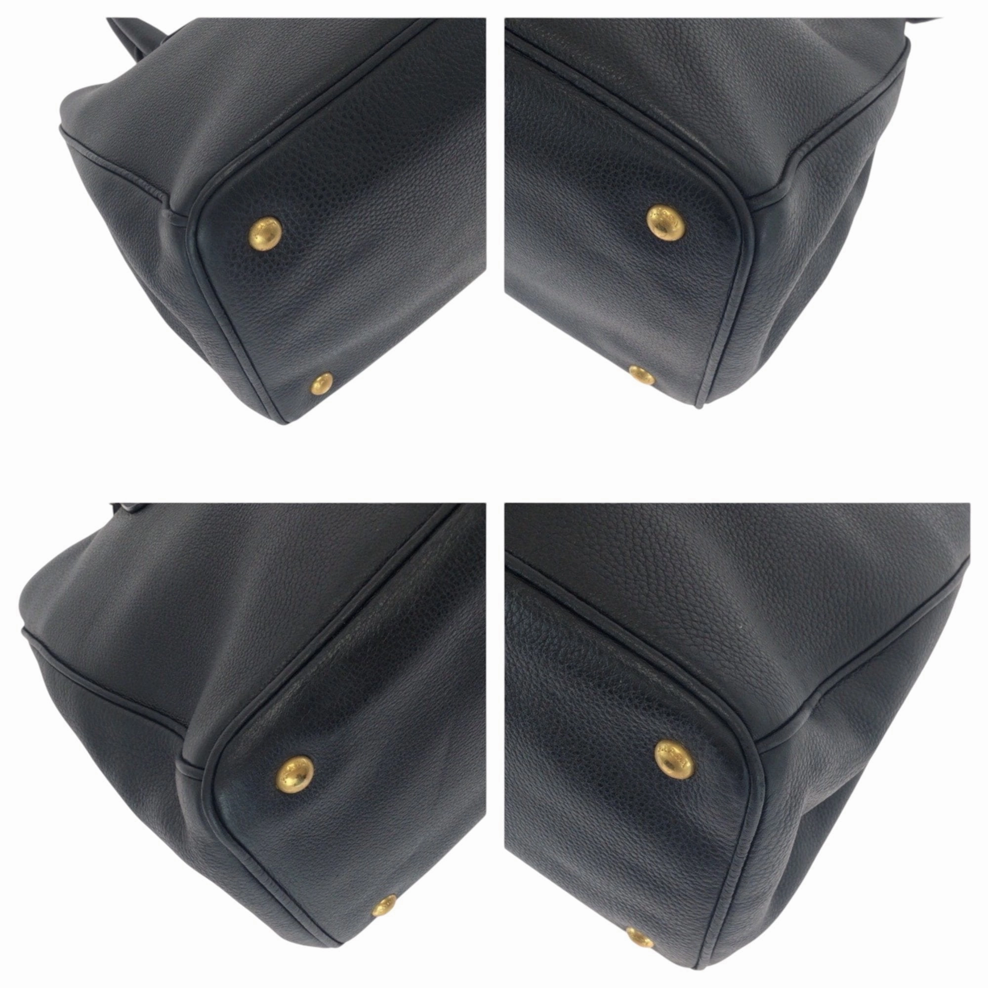 Prada Leather Handbag Shoulder Bag Tote Bag (Pre-Owned)