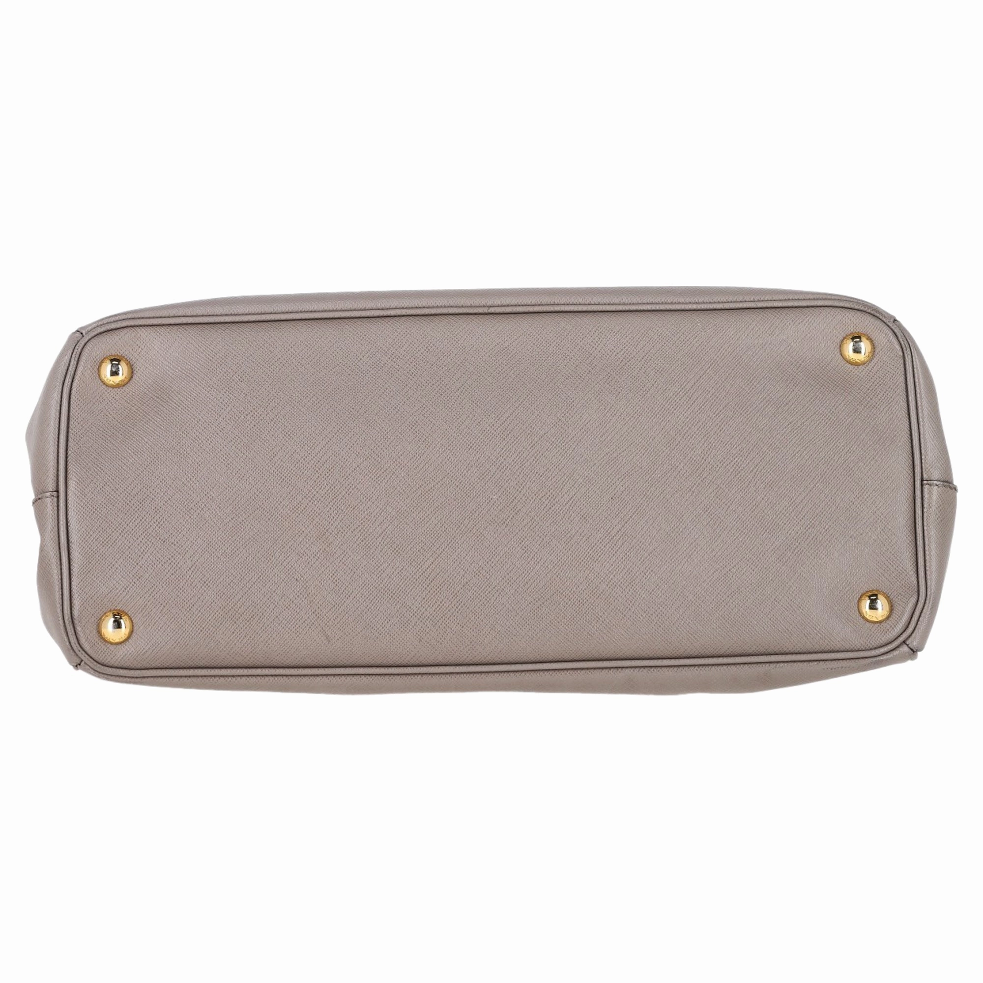 Prada Lux Large Tote in Grey Saffiano Leather