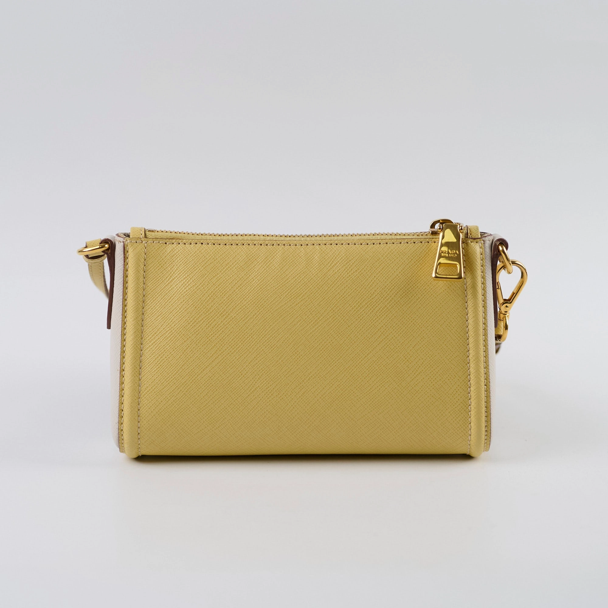 Prada Mini Saffiano Shoulder Bag Yellow