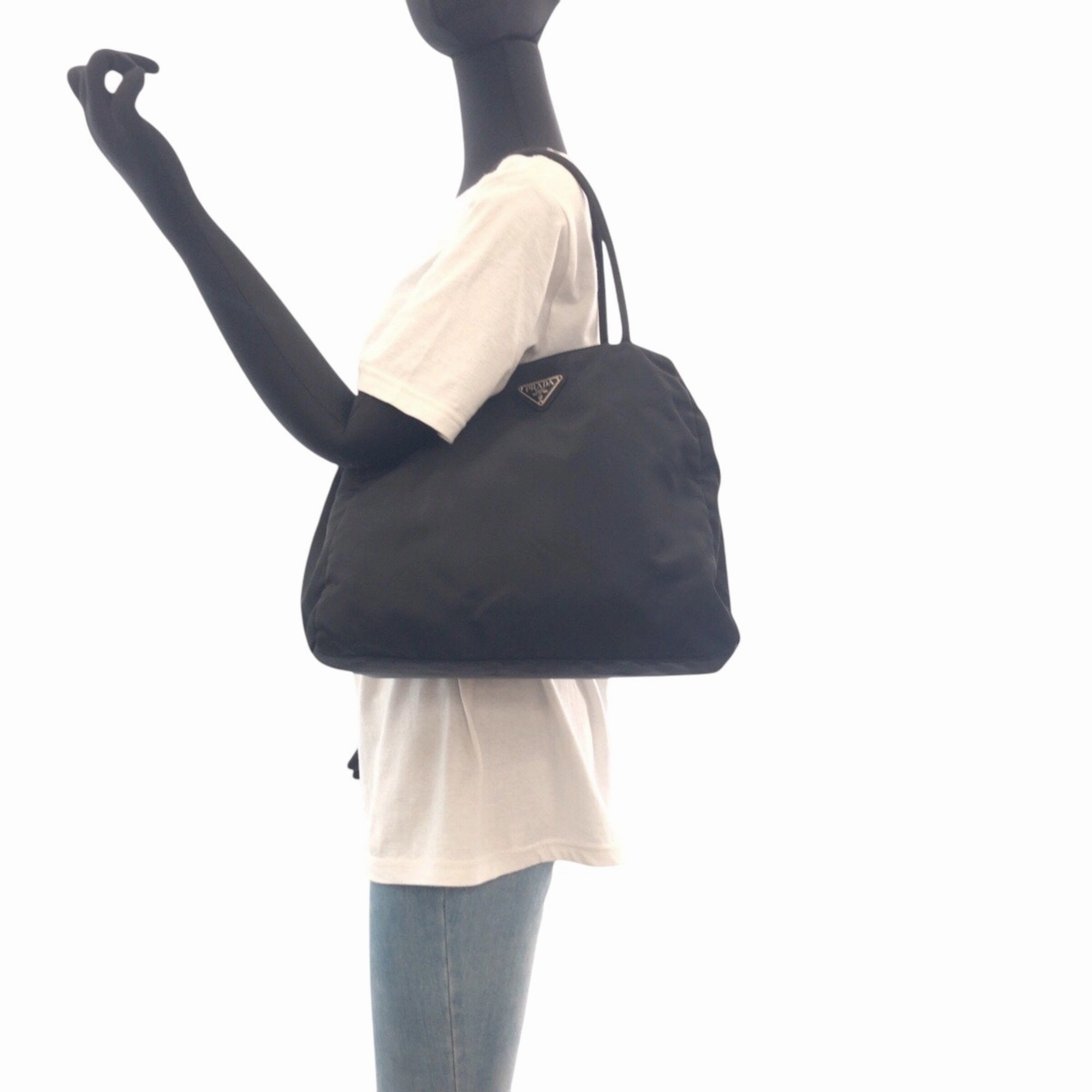 Prada Nylon Handbag Shoulder Bag Tote Bag (Pre-Owned)