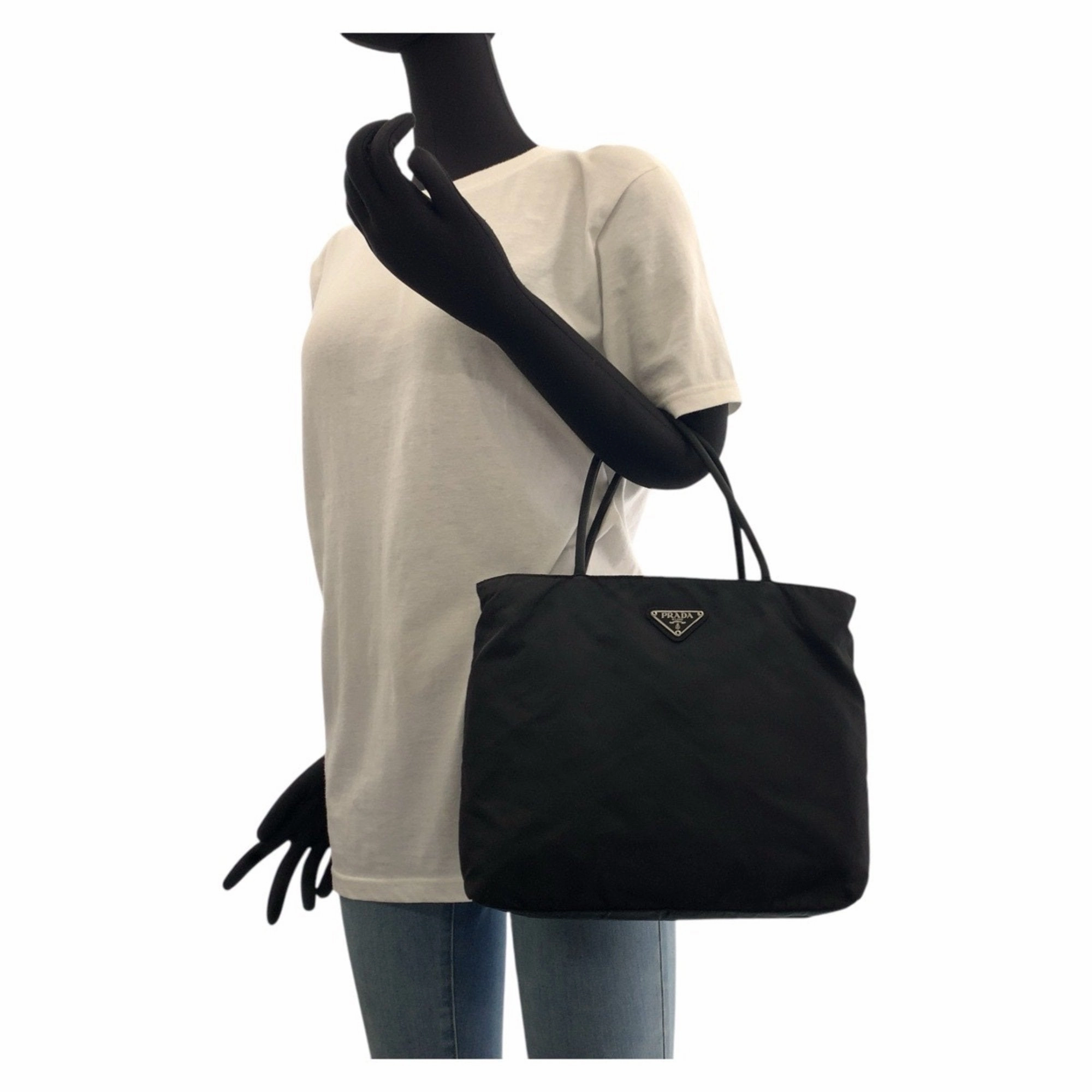 Prada Nylon Handbag Tote Bag (Pre-Owned)