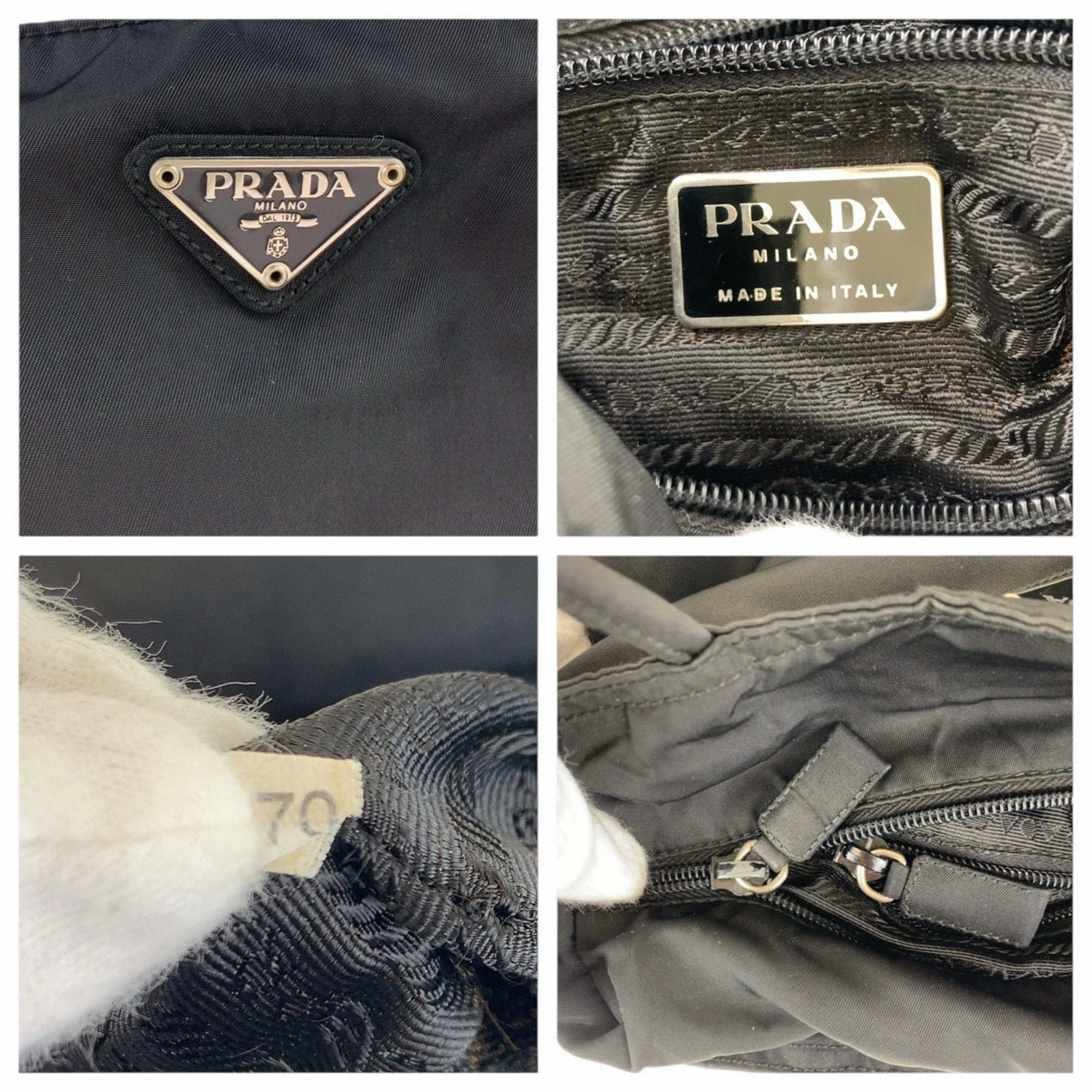 Prada Nylon Handbag Tote Bag (Pre-Owned)