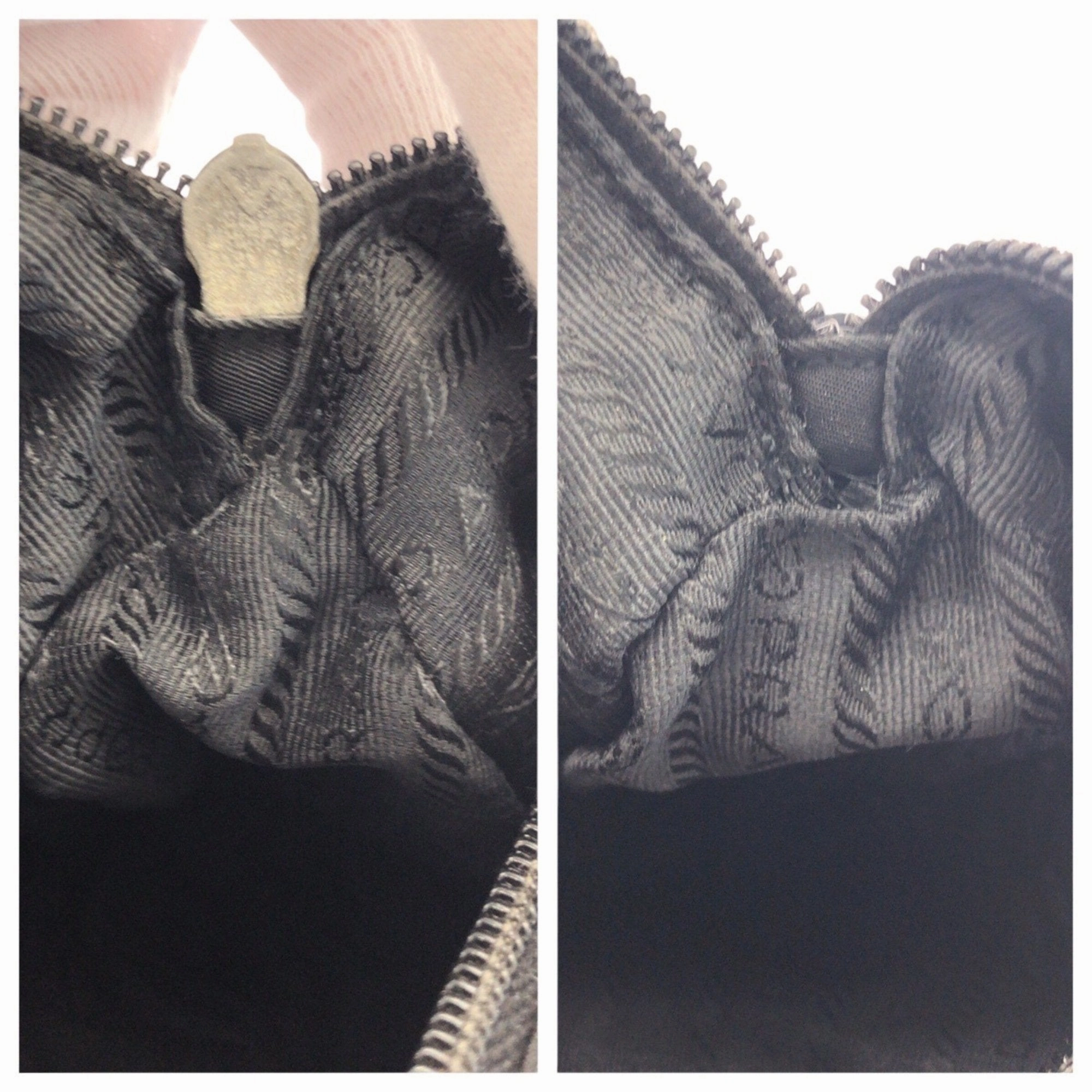 Prada Nylon Leather Pochette Shoulder Bag (Pre-Owned)