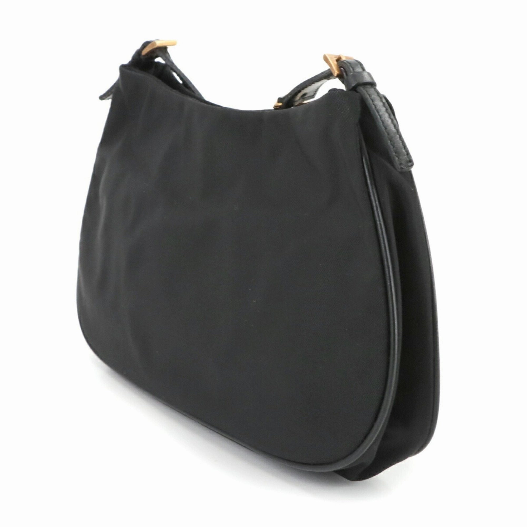 Prada Nylon Leather Shoulder Bag (Pre-Owned)