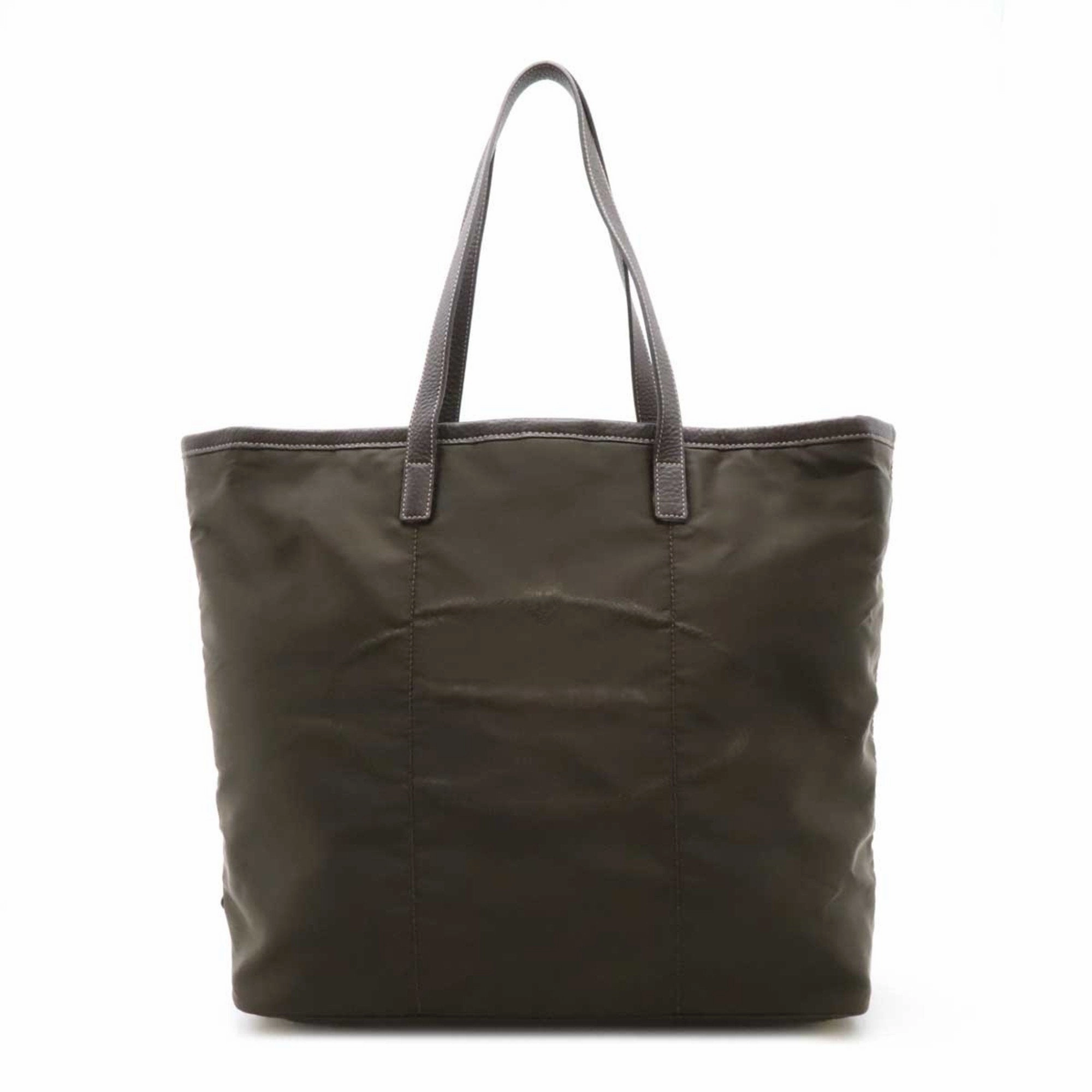 Prada  Nylon Leather Shoulder Bag Tote Bag (Pre-Owned)
