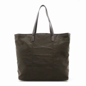 Prada  Nylon Leather Shoulder Bag Tote Bag (Pre-Owned)