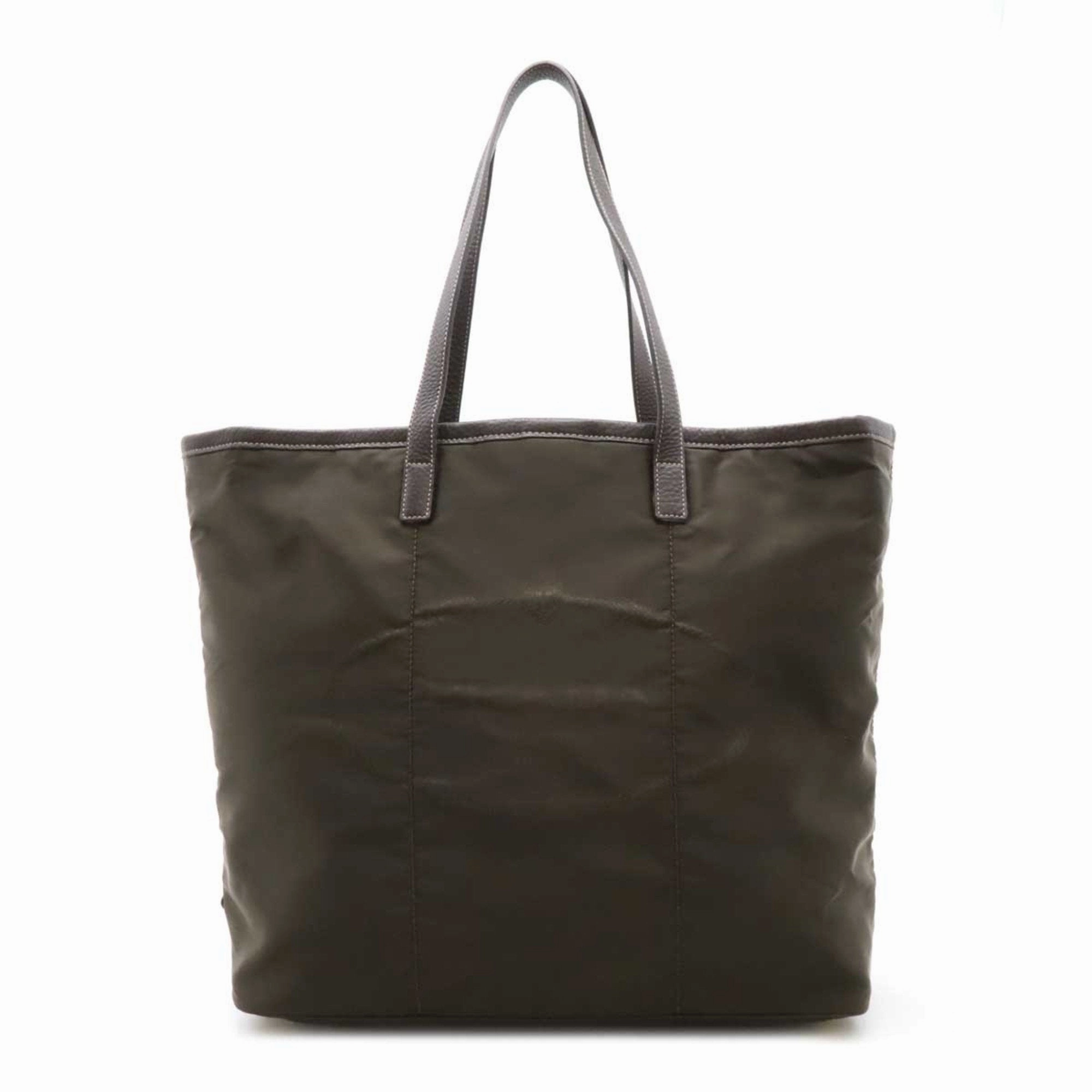 Prada  Nylon Leather Shoulder Bag Tote Bag (Pre-Owned)