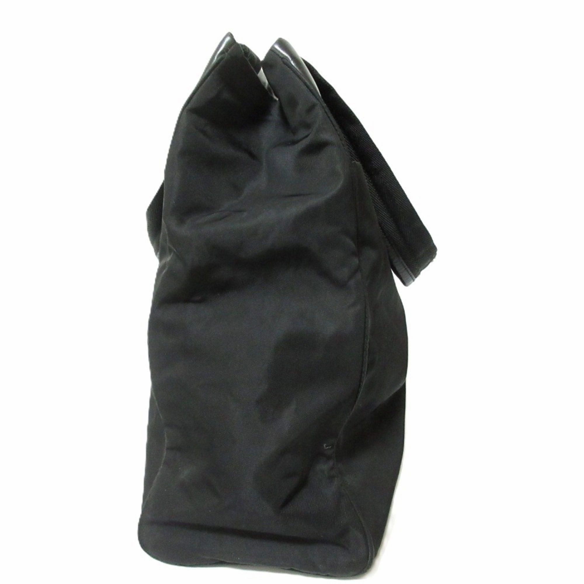 Prada Nylon Leather Tote Bag (Pre-Owned)