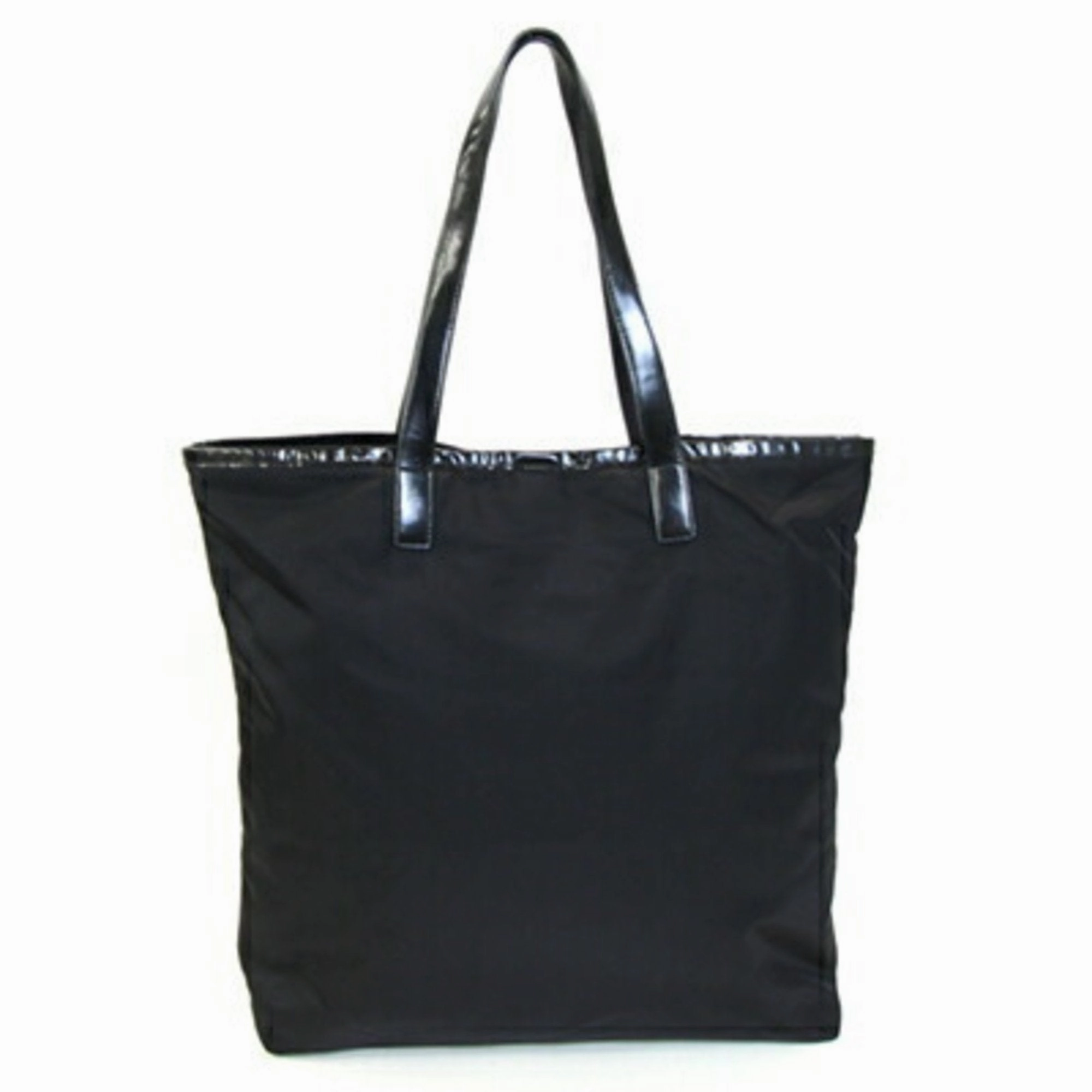 Prada Nylon Patent Leather Tote Bag (Pre-Owned)