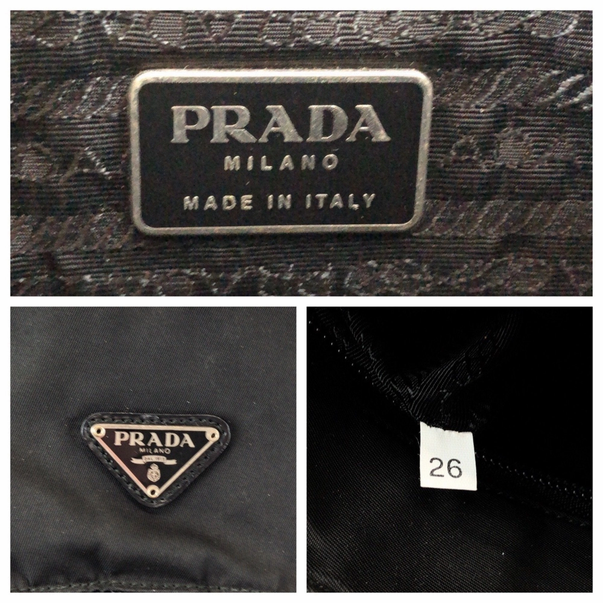Prada Nylon Pochette Shoulder Bag (Pre-Owned)