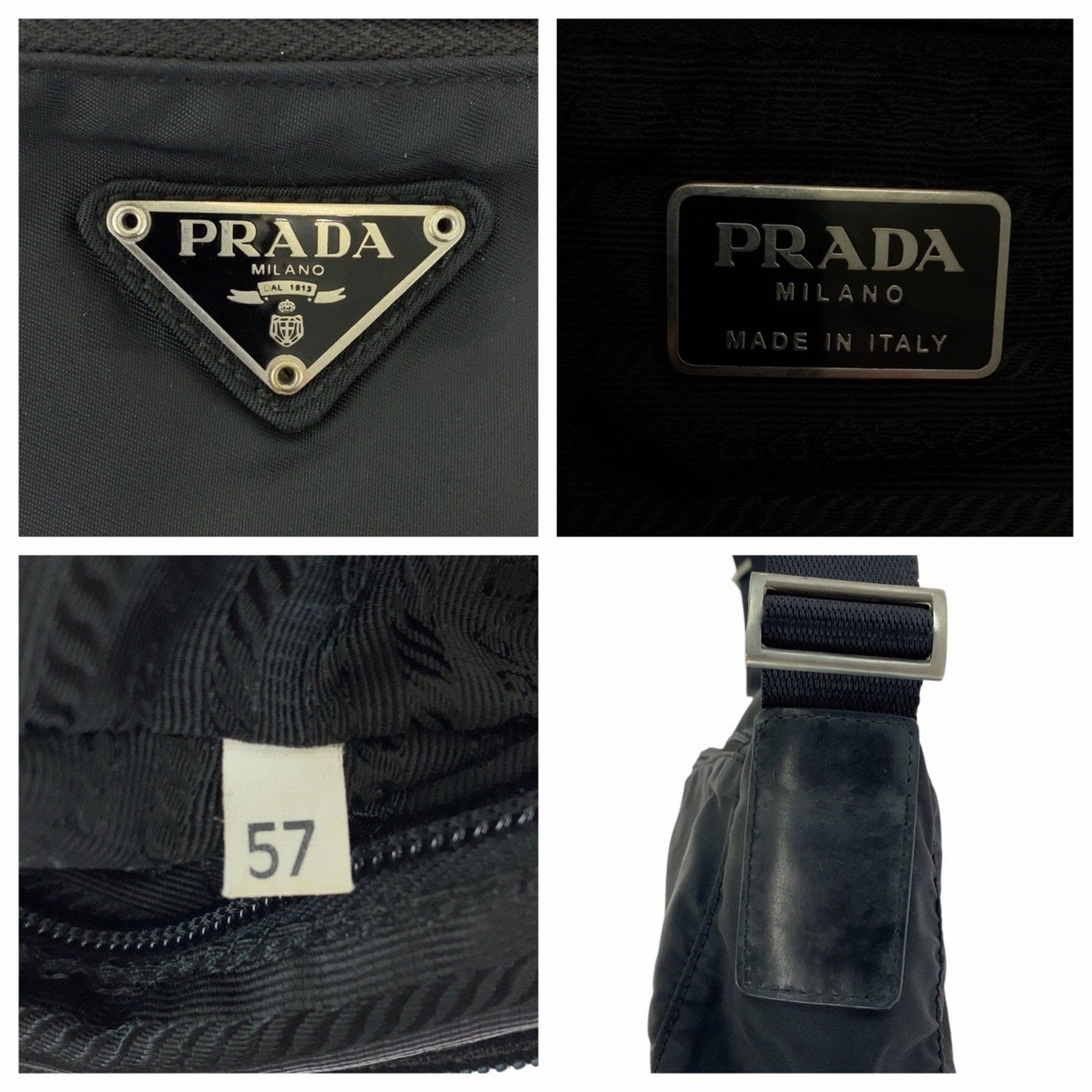 Prada Nylon Pochette Shoulder Bag (Pre-Owned)