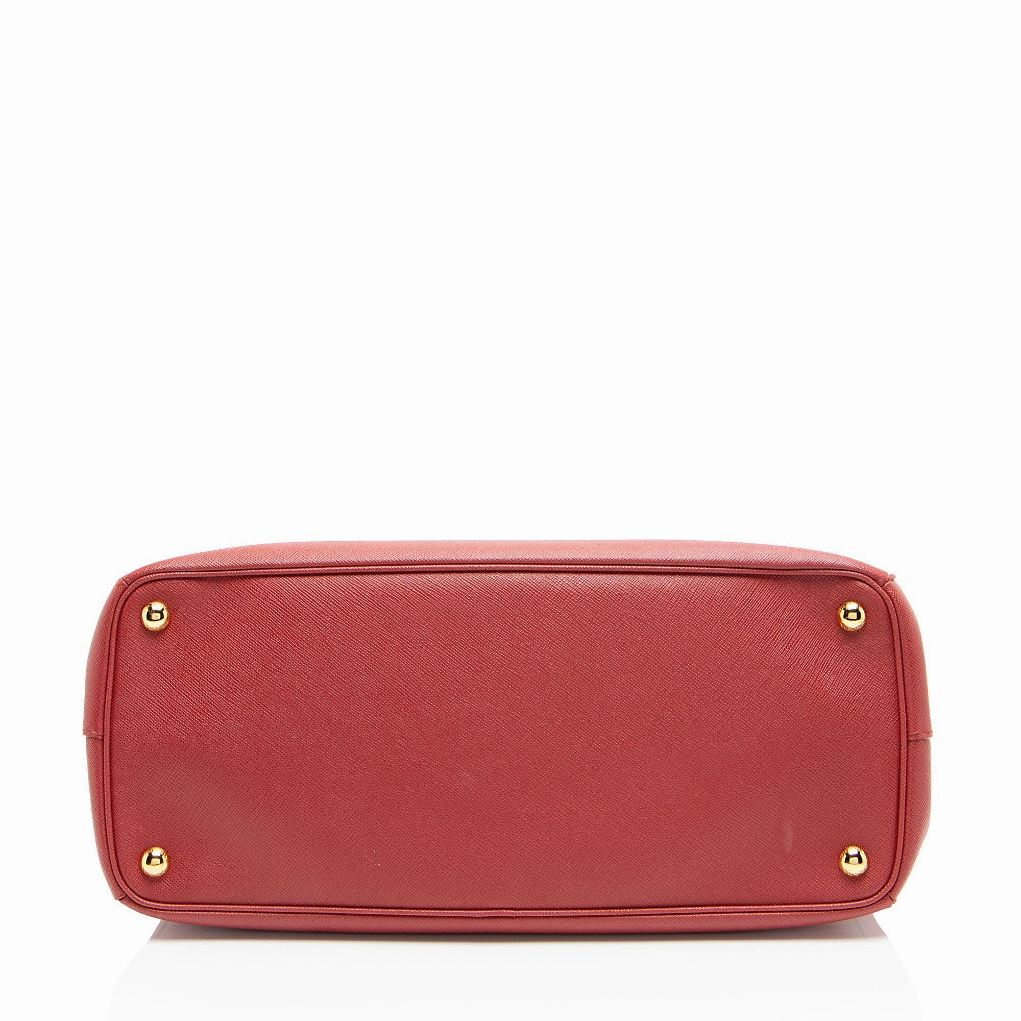 Prada Saffiano Lux Double Zip Medium Tote