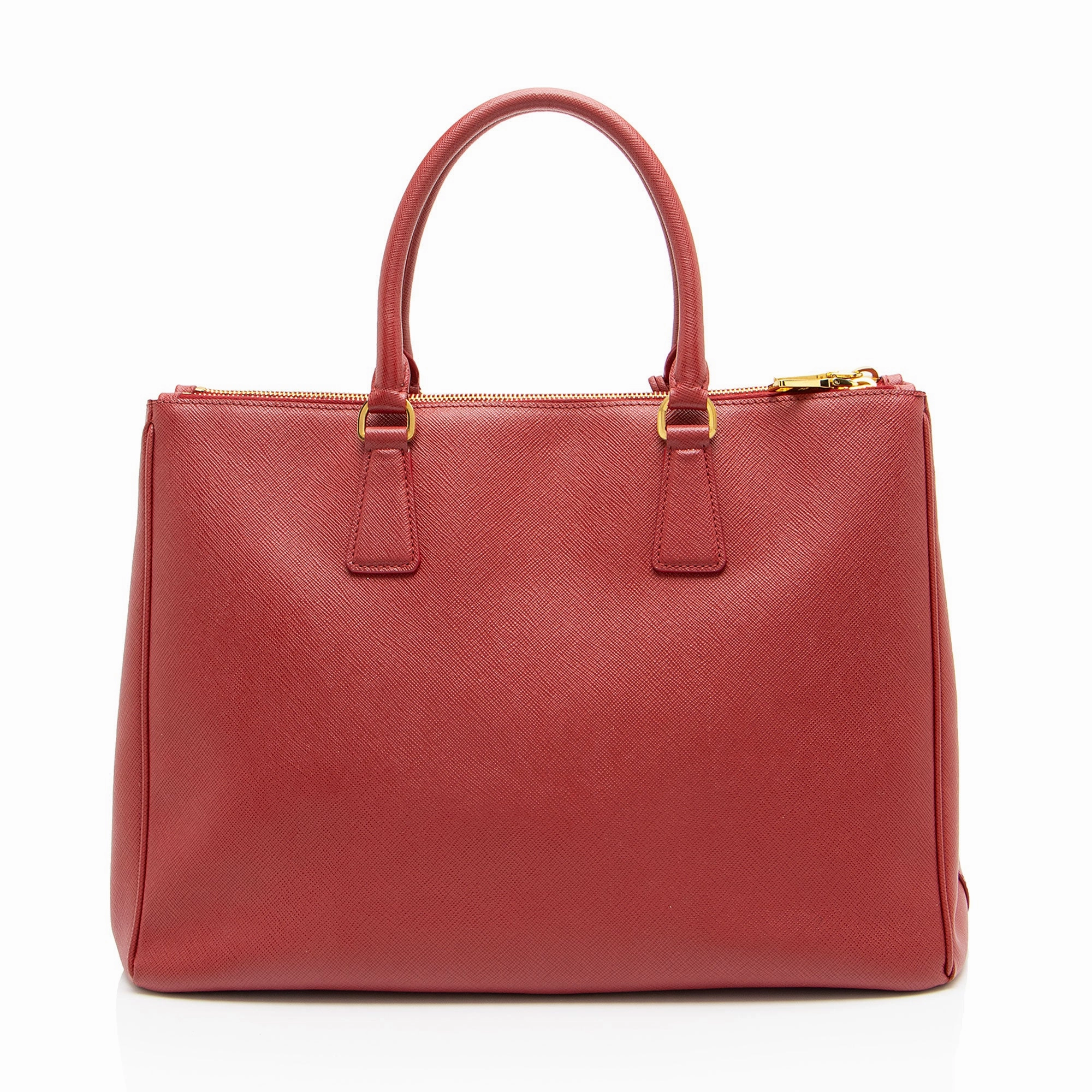 Prada Saffiano Lux Double Zip Medium Tote