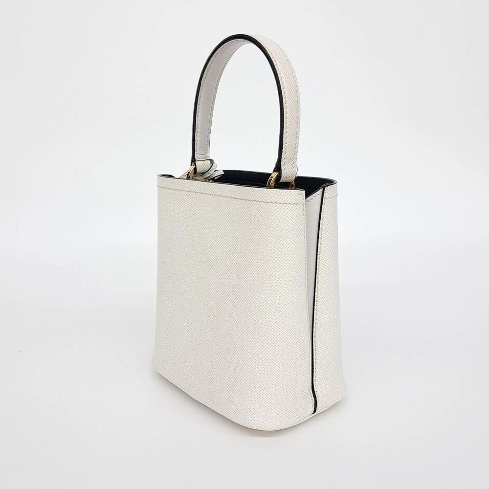 Prada Saffiano Pannier Tote And Shoulder Bag