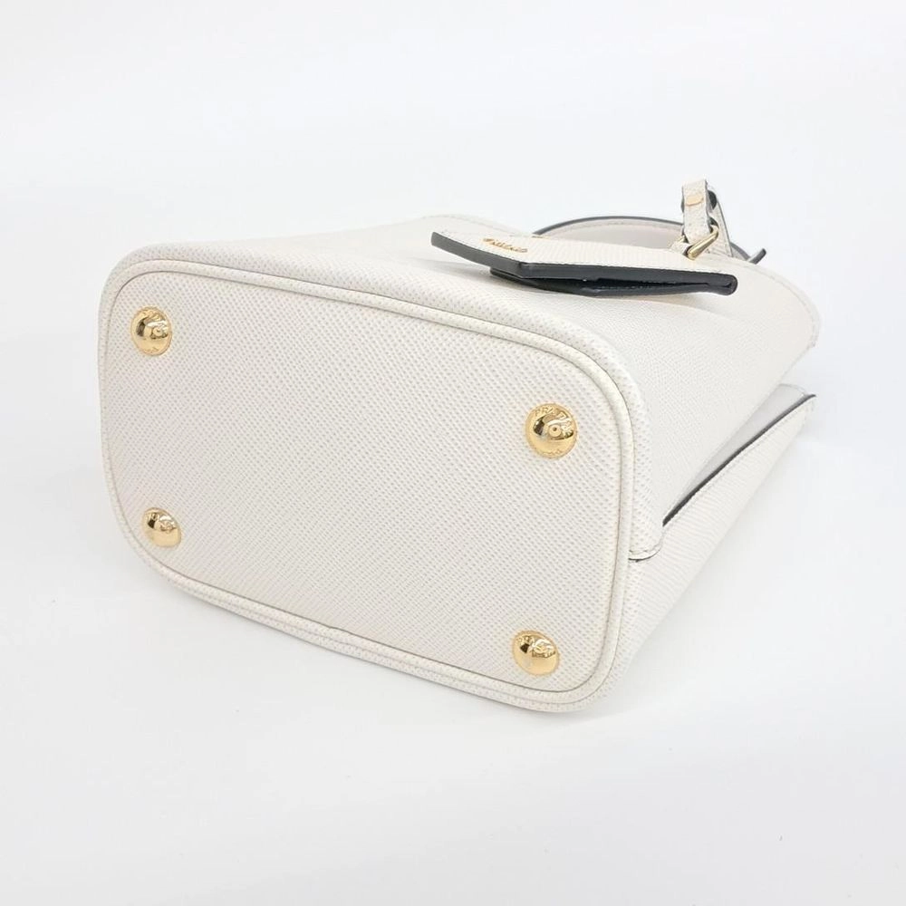 Prada Saffiano Pannier Tote And Shoulder Bag