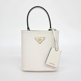 Prada Saffiano Pannier Tote And Shoulder Bag
