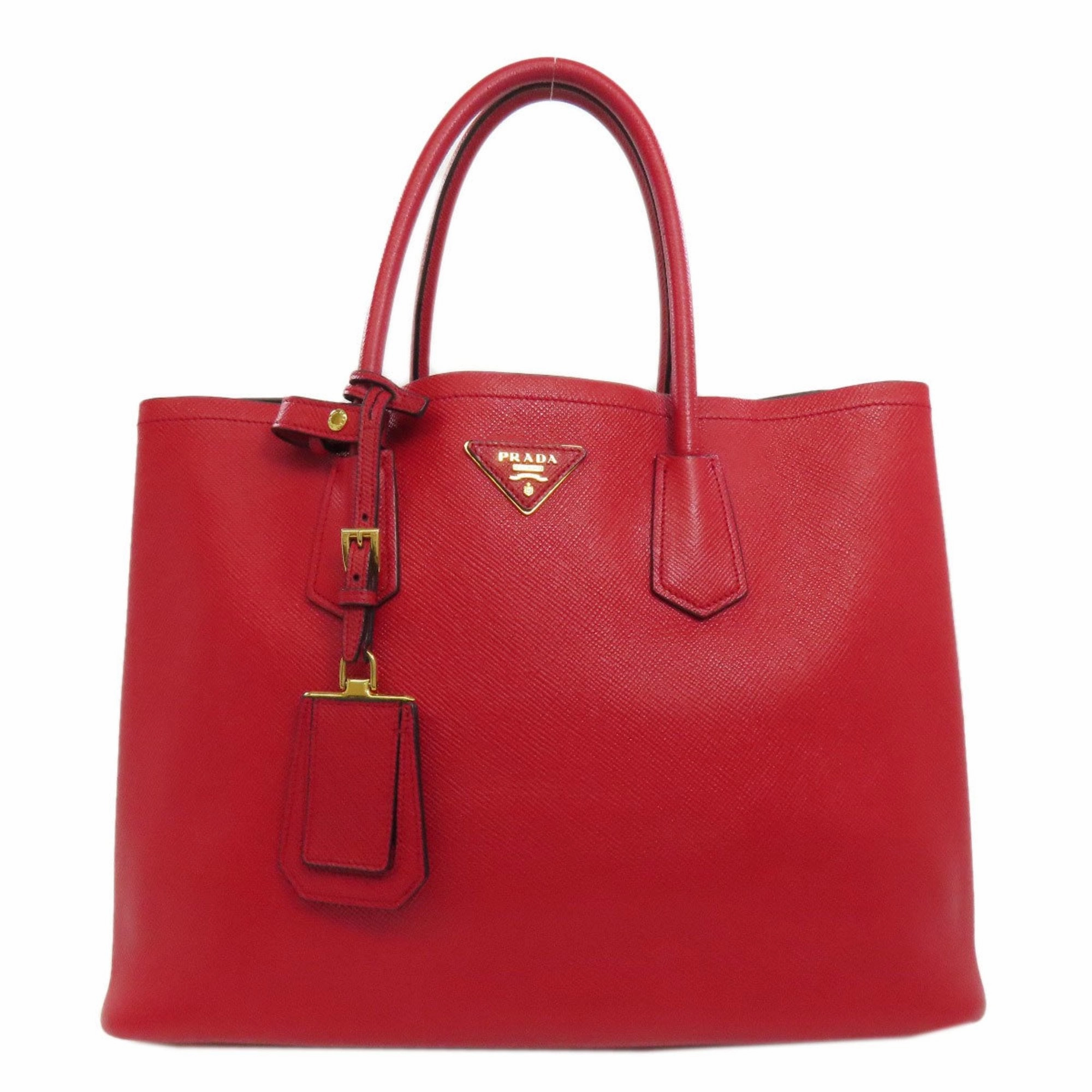 Prada Saffiano Triangle Tote Bag (Pre-Owned)