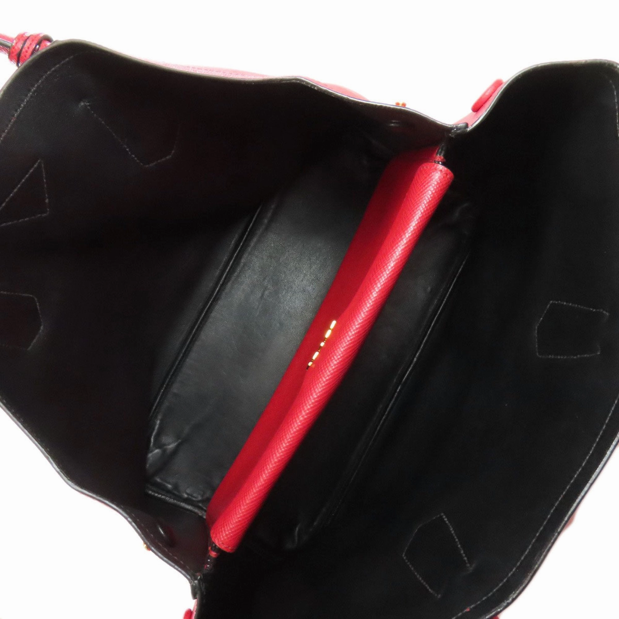 Prada Saffiano Triangle Tote Bag (Pre-Owned)