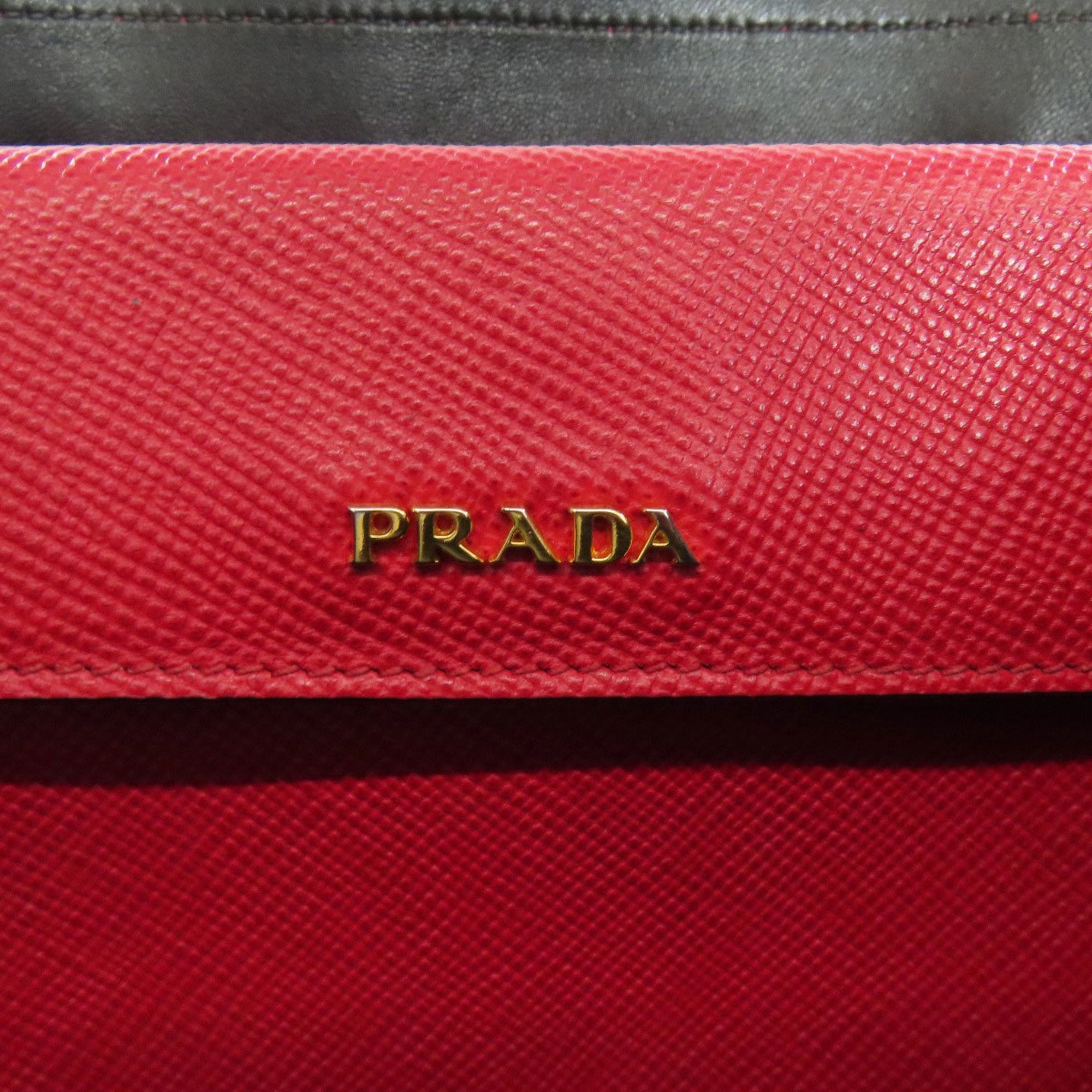 Prada Saffiano Triangle Tote Bag (Pre-Owned)