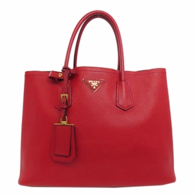 Prada Saffiano Triangle Tote Bag (Pre-Owned)