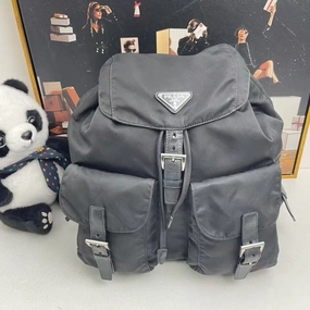 Prada Tessuto Nylon Black Backpack