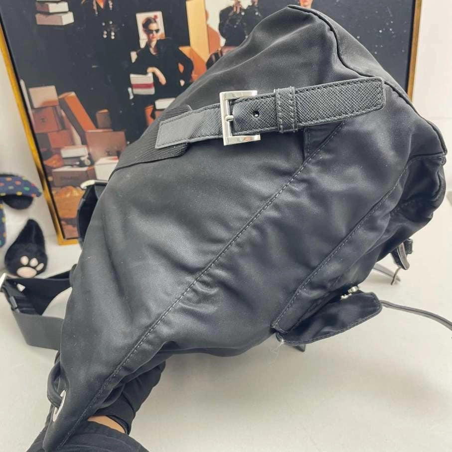 Prada Tessuto Nylon Black Backpack