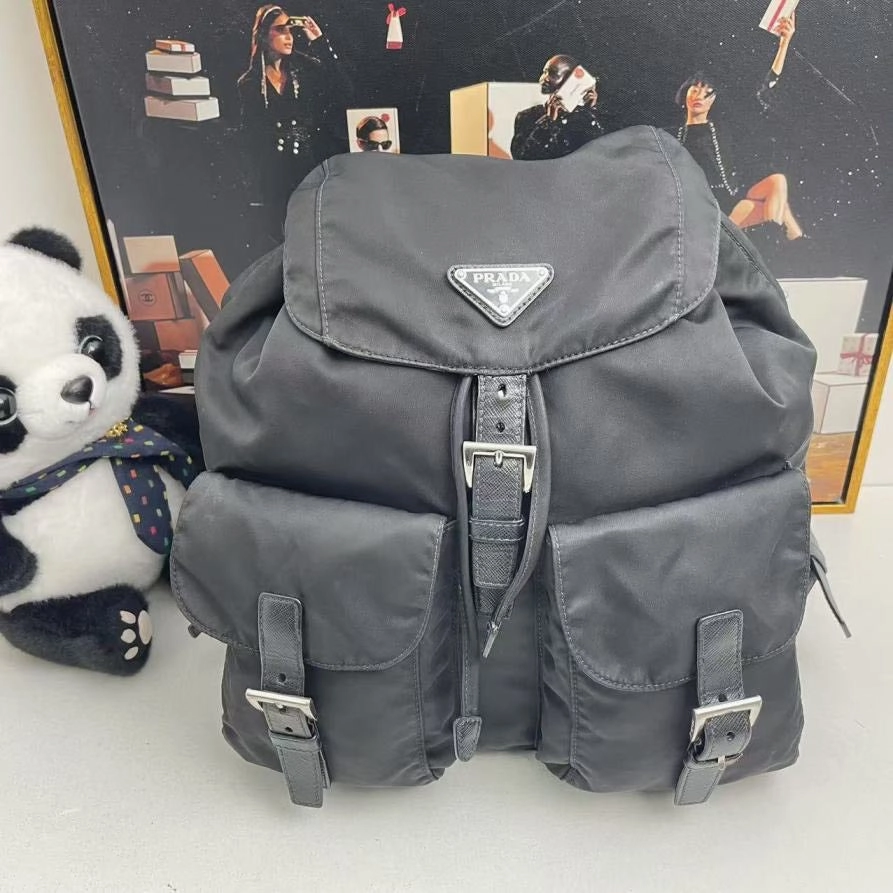 Prada Tessuto Nylon Black Backpack