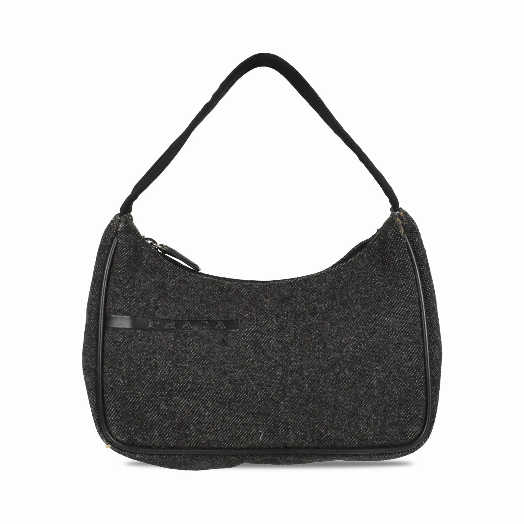Prada Wool Shoulder Bag