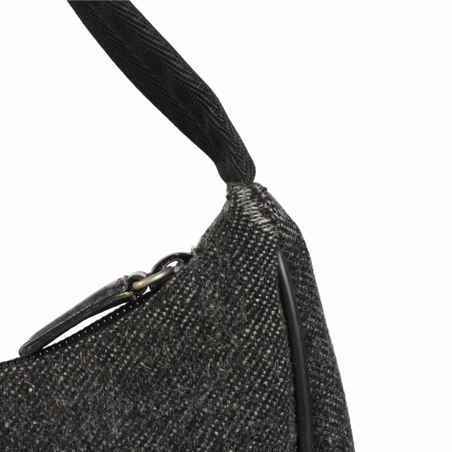 Prada Wool Shoulder Bag