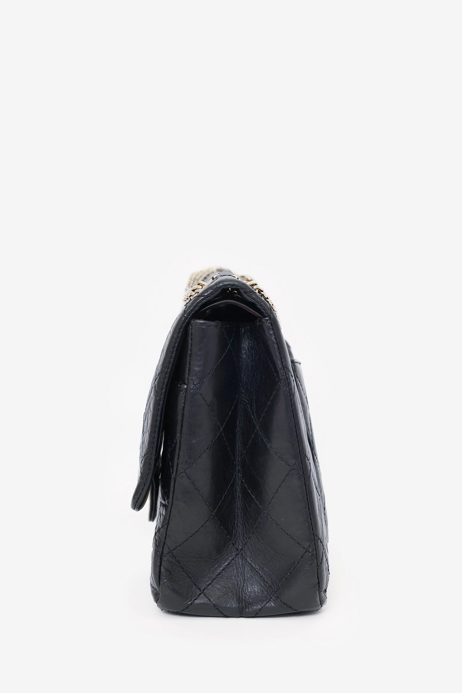 Pre-Loved Chanel Black Quilted Aged Calfskin Large Reissue 255 Shoulder Bag