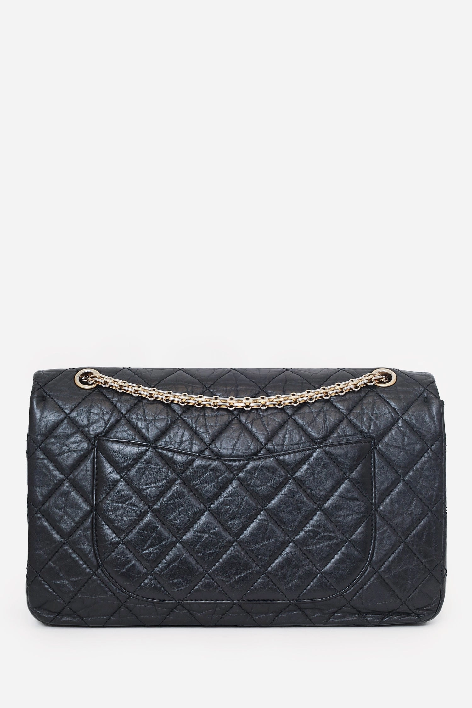 Pre-Loved Chanel Black Quilted Aged Calfskin Large Reissue 255 Shoulder Bag