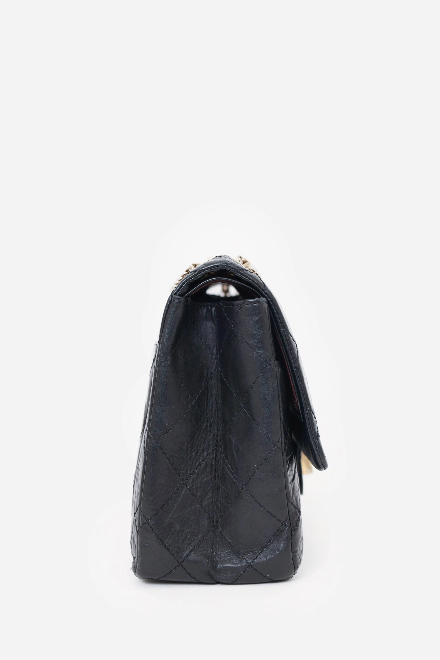 Pre-Loved Chanel Black Quilted Aged Calfskin Large Reissue 255 Shoulder Bag
