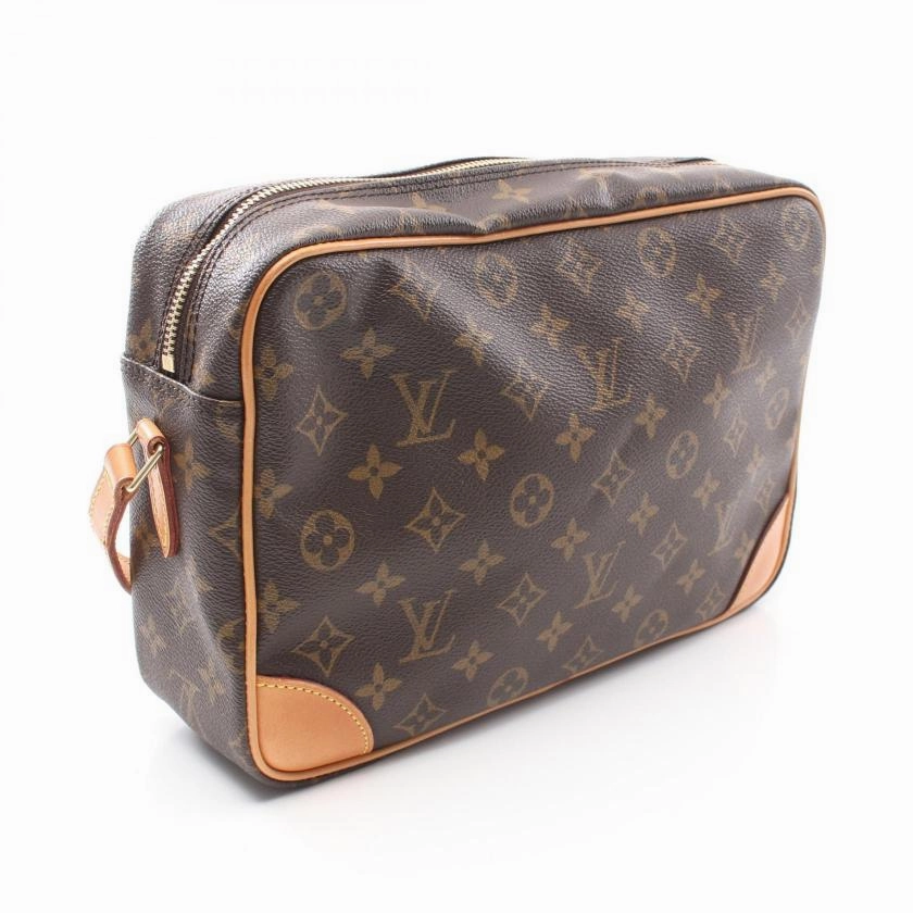 Pre-loved Louis Vuitton Trocadero 30 Monogram Shoulder Bag PVC Leather Brown