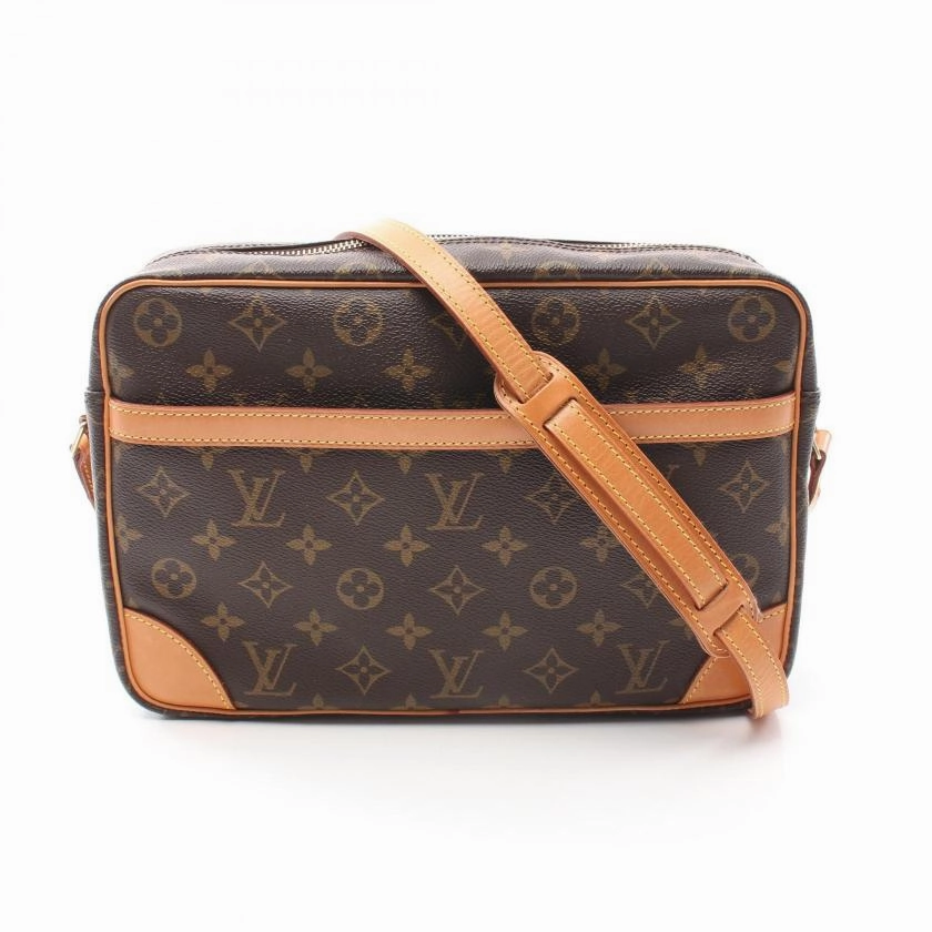 Pre-loved Louis Vuitton Trocadero 30 Monogram Shoulder Bag PVC Leather Brown