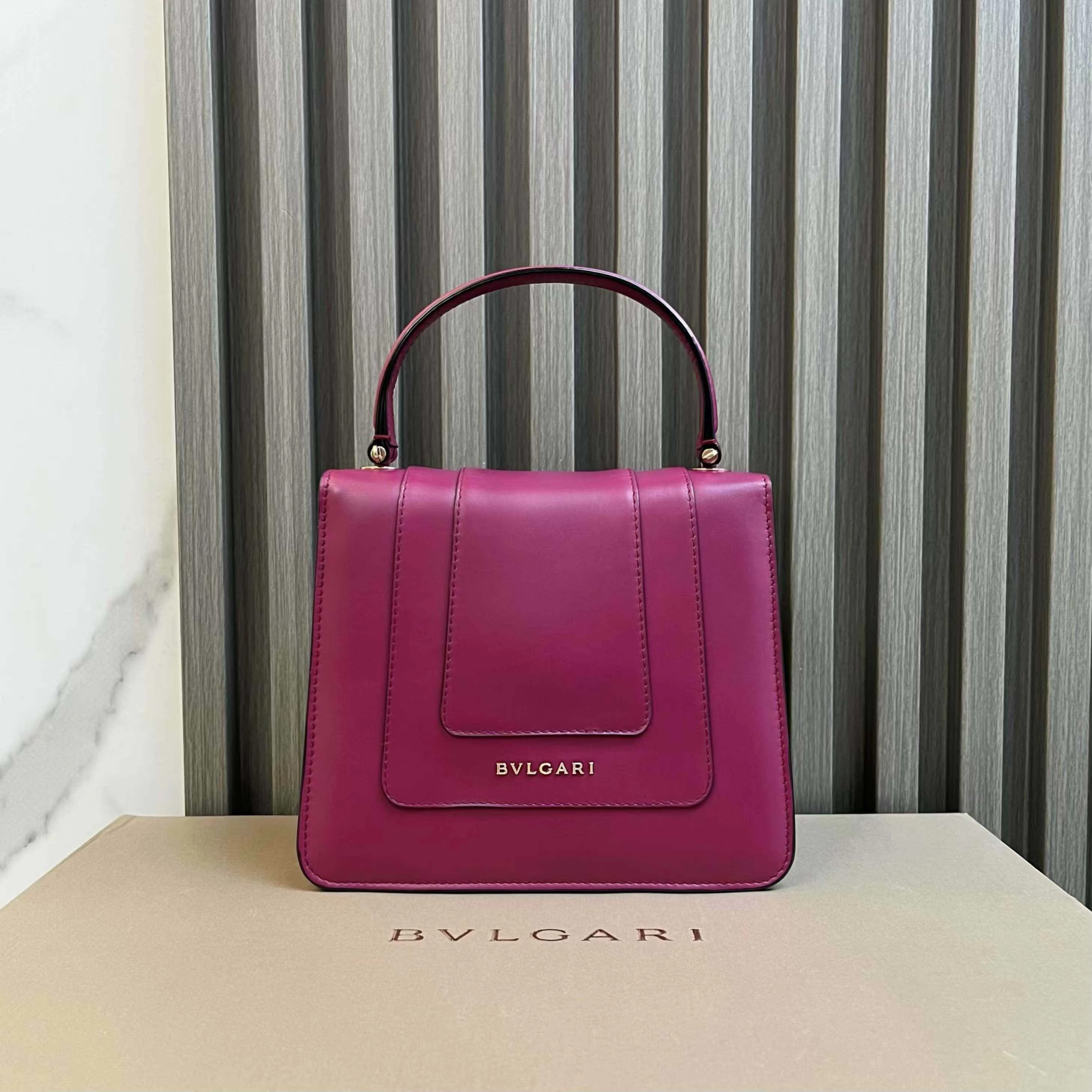 Preloved Bvlgari Serpenti Forever Organ Bag in Pink - Shoulder Bag