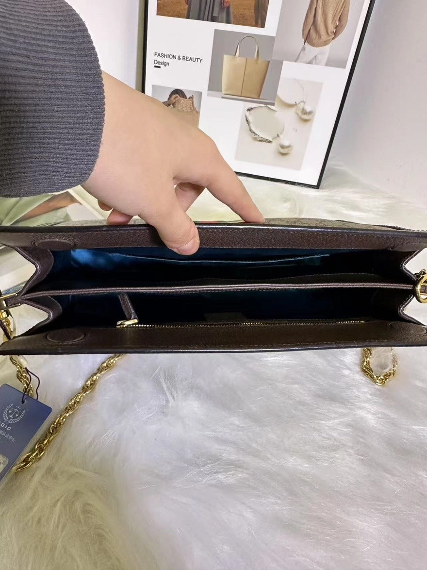 Preloved Gucci Ophidia Large Beige GG Supreme Canvas Shoulder Bag