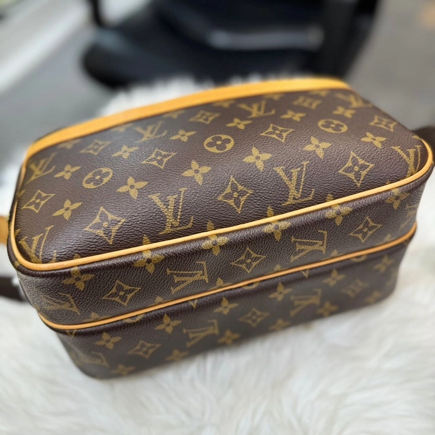 Preloved Louis Vuitton Monogram Reporter Bag Brown Canvas Shoulder Bag