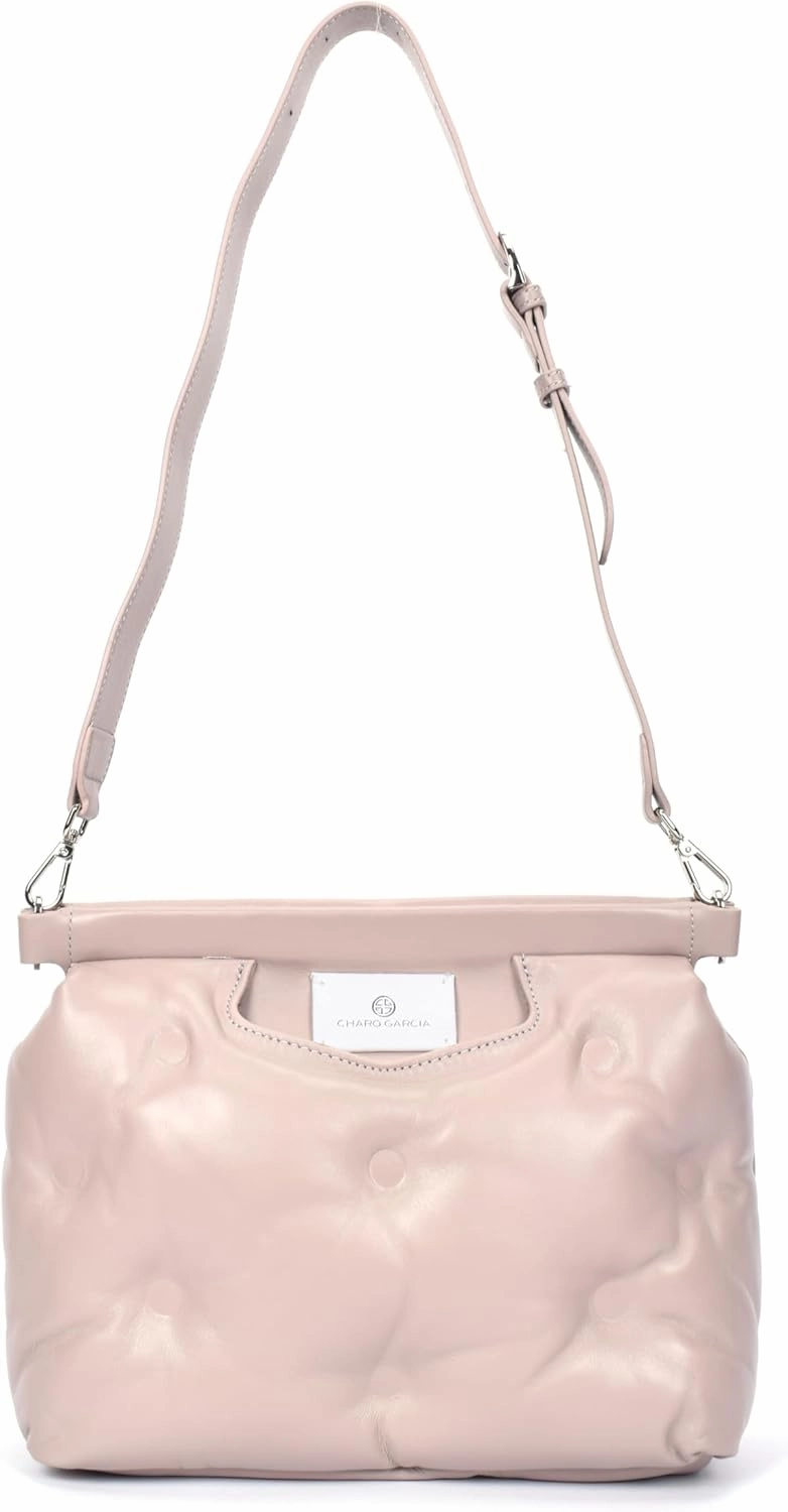 Premium Italian Leather Tote Bag for Women C 100% Genuine Leather Handbag. Crossbody Bag with Detachable Strap