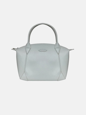Pretty Apple Skin Vegan Leather Shoulder Bag | Pearl Grey